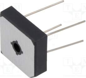 DC COMPONENTS Bridge rectifier: single-phase; Urmax: