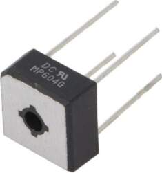 DC COMPONENTS Bridge rectifier: single-phase; Urmax: