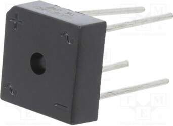 DC COMPONENTS Bridge rectifier: single-phase; Urmax: