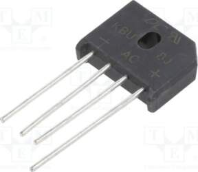 DC COMPONENTS Bridge rectifier: single-phase; Urmax: