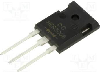 DC COMPONENTS Diode: rectifying; THT; 600V