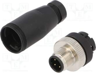DEGSON ELECTRONICS Connector: M12; plug; PIN: