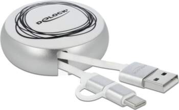 Delock USB 2 in 1 Retractable