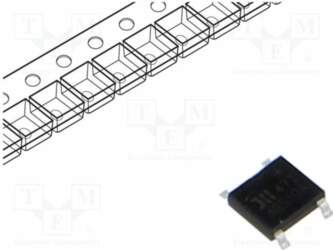 DIODES INCORPORATED Bridge rectifier: single-phase; Urmax: