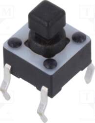 E-SWITCH Microswitch TACT; SPST-NO; Pos: 2