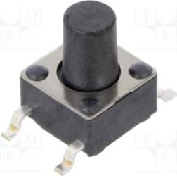 E-SWITCH Microswitch TACT; SPST-NO; Pos: 2