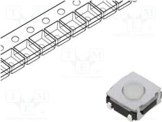 E-SWITCH Microswitch TACT; SPST-NO; Pos: 2