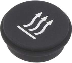 EAO Button; round; Ø21mm; black; 09