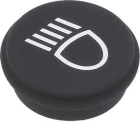 EAO Button; round; Ø21mm; black; 09