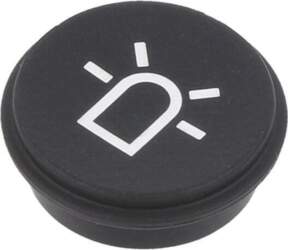 EAO Button; round; Ø21mm; black; 09