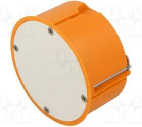 Enclosure: junction box; Ø: 83mm; plaster