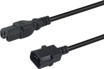 Equip Stromkabel C13        ->C14 Bu/St   schwarz