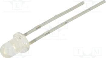 EVERLIGHT LED; blue; 3mm; 400÷800mcd; 20°