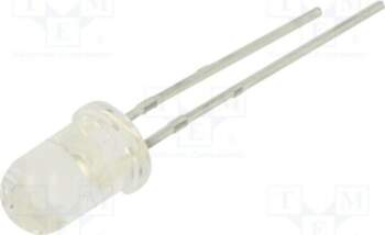 EVERLIGHT LED; blue; 5mm; 500mcd; 10°