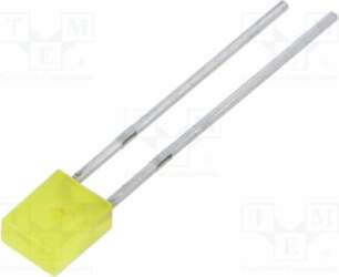 EVERLIGHT LED; yellow; rectangular; 5x4x2mm; 10÷20mcd