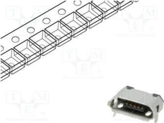 GCT Connector: USB B micro; socket