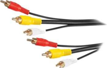 GOOBAY Cable; RCA plug x3,both