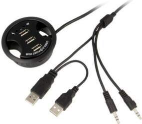 GOOBAY Hub USB; Jack 3.5mm