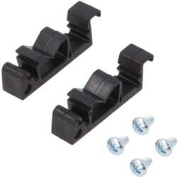 HAMMOND DIN rail mounting bracket; black