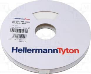 HELLERMANNTYTON Heat shrink markers; white; for