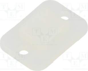 HELLERMANNTYTON Holder; screw; polyamide; natural; cable