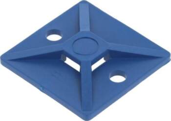 HELLERMANNTYTON Holder; screw; polyamide; UL94HB; blue