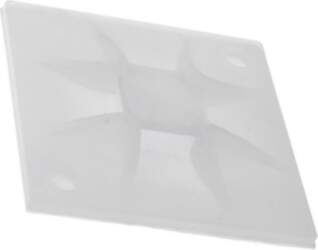 HELLERMANNTYTON Holder; screw,self-adhesive; polyamide; natural