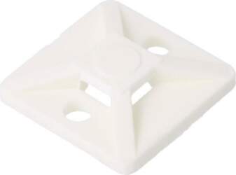 HELLERMANNTYTON Holder; screw; white; cable ties