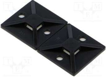 HELLERMANNTYTON Holder; self-adhesive; polyamide; black; cable
