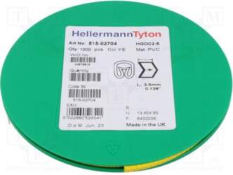 HELLERMANNTYTON Markers; Marking: +; 2÷5mm; PVC