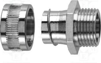 HELLERMANNTYTON Straight terminal connector; Thread: non-swivel