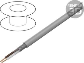 HELU Wire; LiY-CY; 2x1.5mm2; shielded