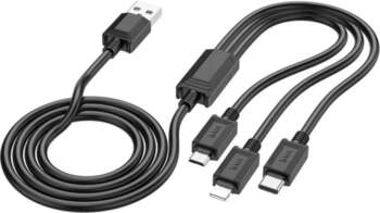HOCO. Cable 3in1 USB A to