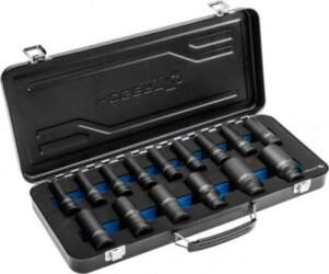 HÖGERT TECHNIK Socket: 6-angles-set; 1/2"; 15pcs