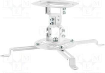 Holder: ceiling; projector; white; adjustable; 13