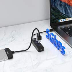 UNITEK HUB USB-A; 4x USB 3
