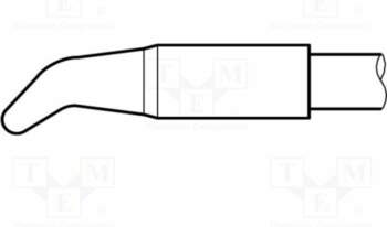 JBC TOOLS Tip; bent conical; 2mm