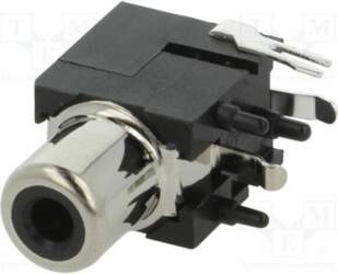 KEYSTONE Connector: RCA; socket; female; angled
