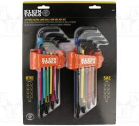 KLEIN TOOLS Wrench-set; hex key,spherical