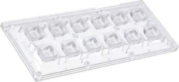 LEDIL LED lens; rectangular; transparent; 85÷103°
