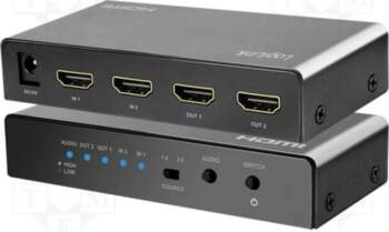 LOGILINK Switch; HDMI 2.0; Input: