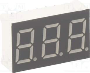 LUCKY LIGHT Display: LED; 7-segment; 9