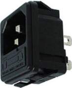 MALE POWER SOCKET, CHASSIS TYPE WITH