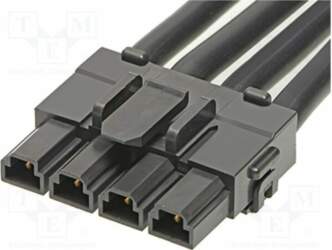 MOLEX Socket; PIN: 4; compression; Plating: