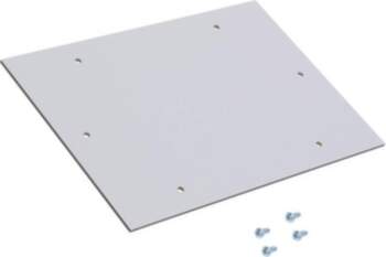 Mounting plate; plastic; PK; light grey