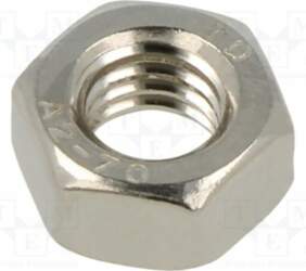 Nut; hexagonal; M6; Thread: metric; A2