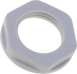 Nut; M32; polyamide; 41mm; grey; Thread: