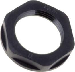 Nut; PG13,5; polyamide; 27mm; black