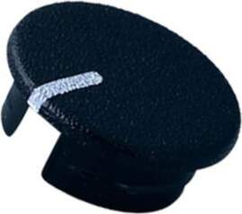OKW Cap; ABS; black; push-in; Pointer: