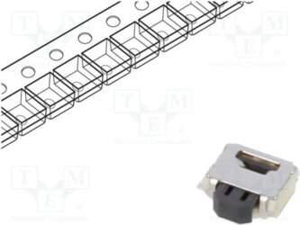 OMRON Electronic Components Microswitch TACT; SPST-NO